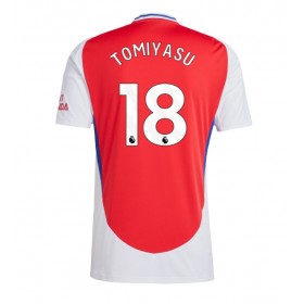 Pánské fotbalový oblečení Arsenal Takehiro Tomiyasu #18 Domácí košile 2024-25 Krátkým Rukávem